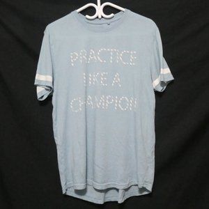 STUDIOFIT | large | Practice Like A Champion Print Athletic Short Sleeve T-Shirt